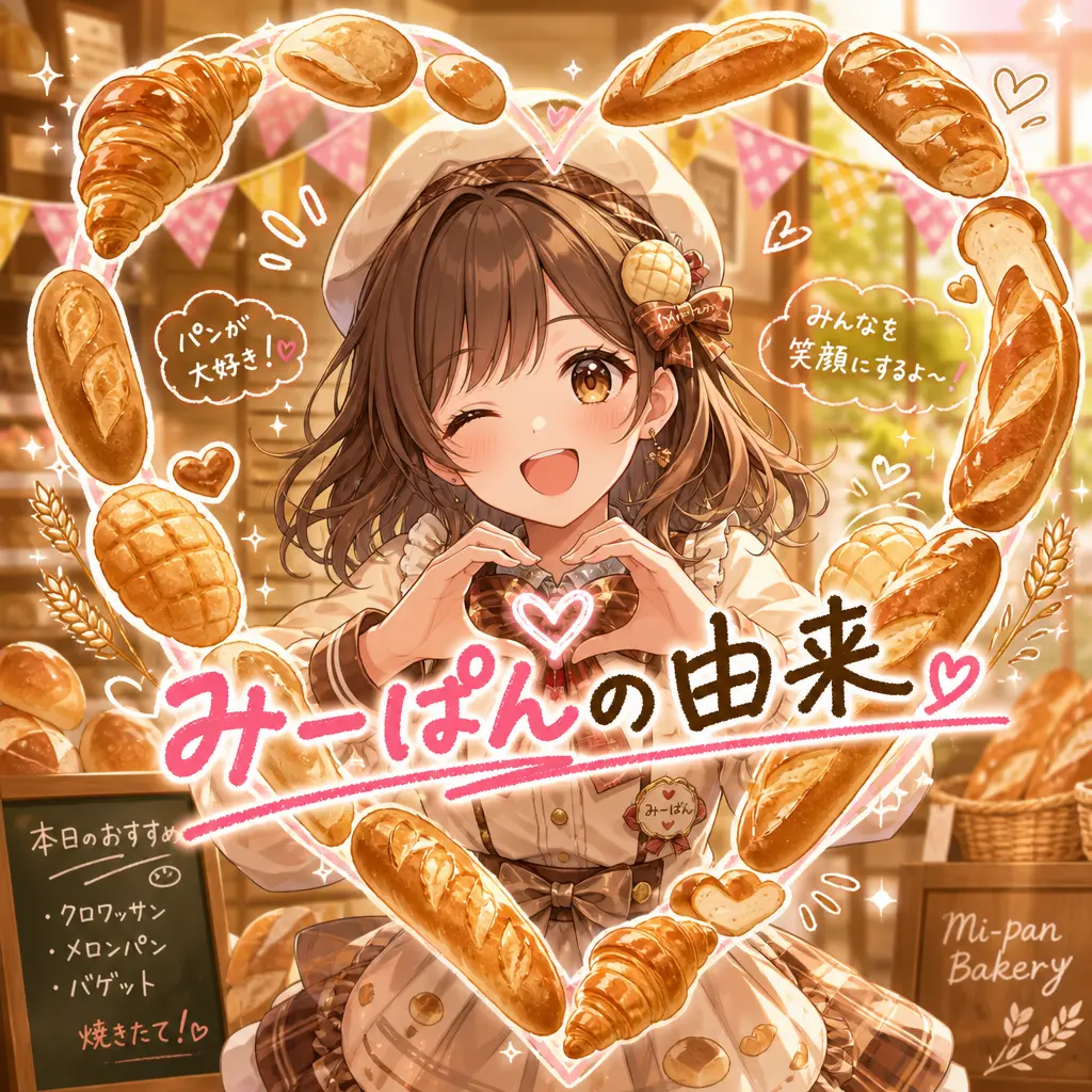 愛称みーぱんの由来とパン好きエピソード - みーぱん