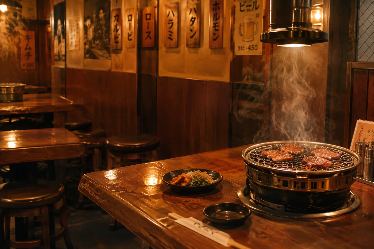 レトロな焼肉店の雰囲気をイメージした写真
